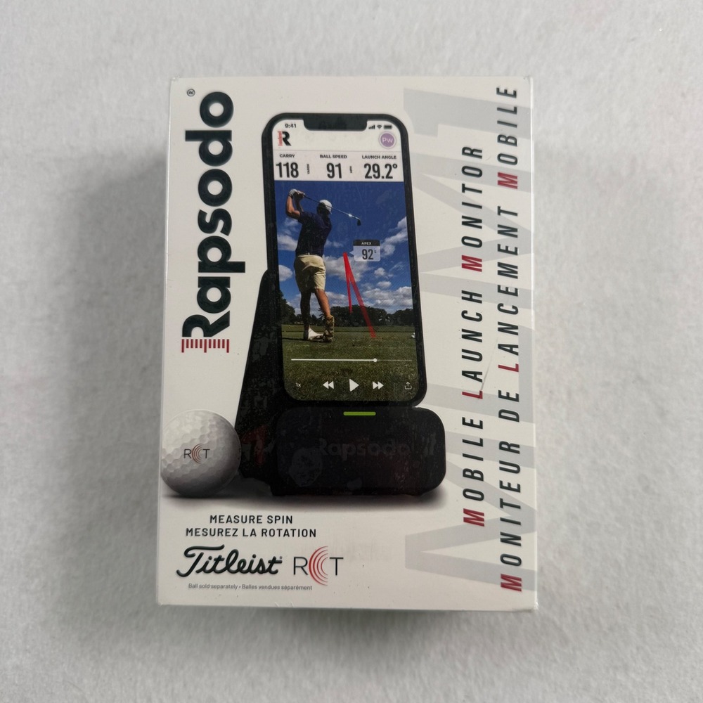 New Rapsodo Mobile Launch Monitor Golf Radar iOS Carry Distance Ball Speed